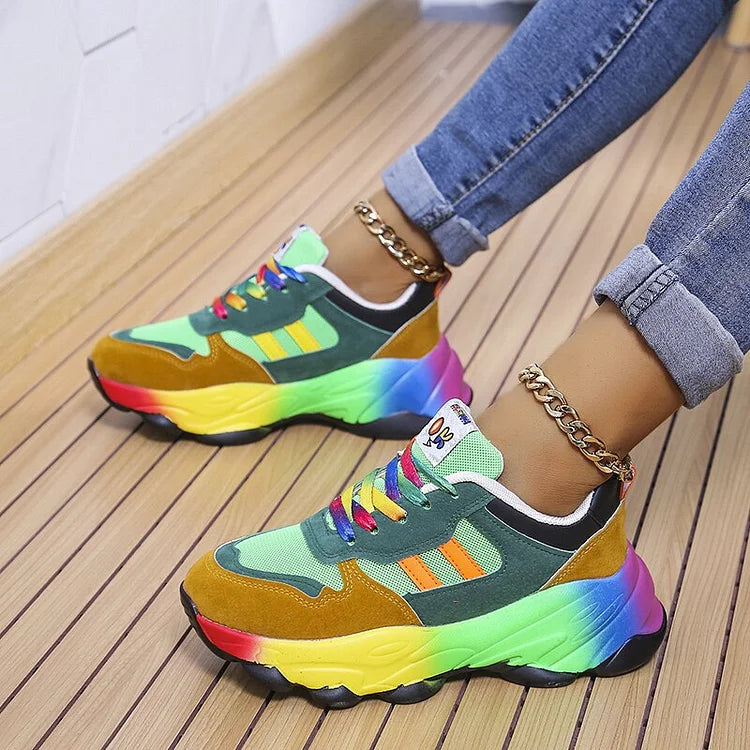 Chaussures orthopédiques arc-en-ciel - Confort - Style-Chaussures-PARIS FEMME