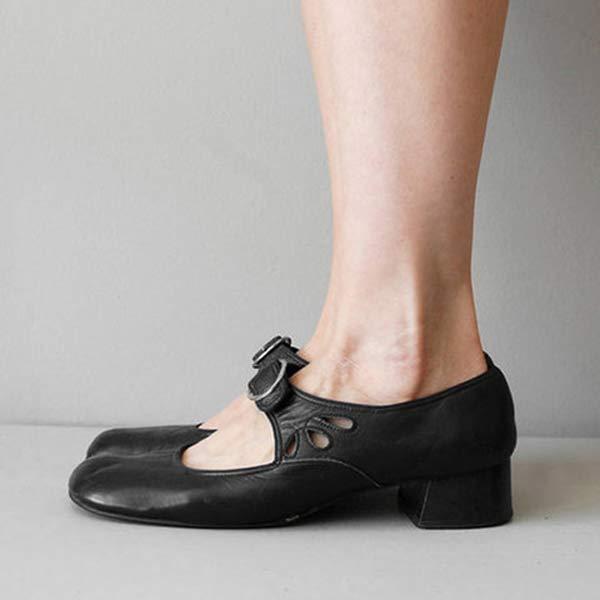 Sandales à Talon Cuir - Boucle Orthopédique Chic-Chaussures-PARIS FEMME