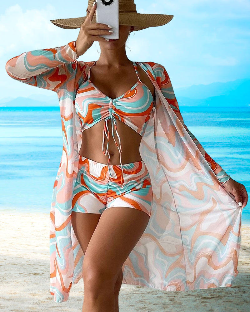 Ensemble bikini 3 pièces Amara - tendance - confortable-Maillots de bain-PARIS FEMME