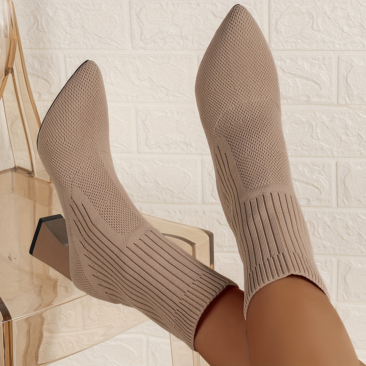 Bottines élégantes - Tige élastique - Talon chic-Chaussures-PARIS FEMME