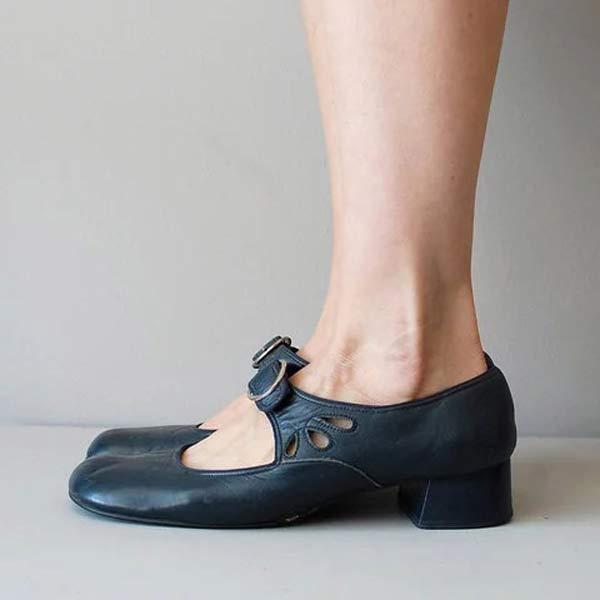 Sandales à Talon Cuir - Boucle Orthopédique Chic-Chaussures-PARIS FEMME