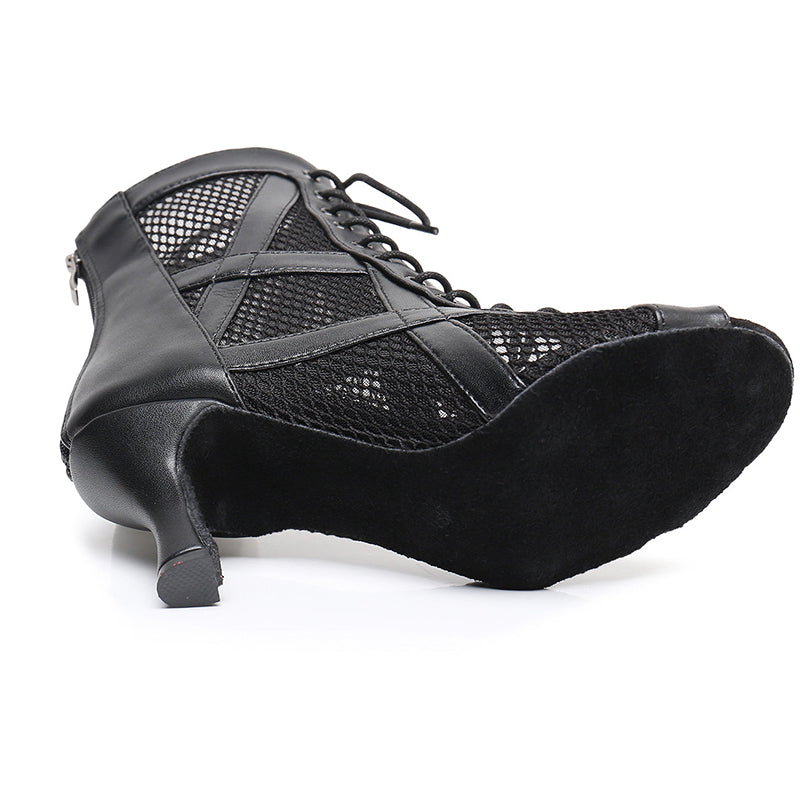 Bottes de danse jazz salsa cuir synthétique - Talons personnalisés-Chaussures-PARIS FEMME