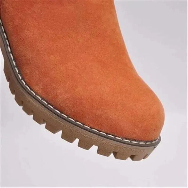Bottes mi-hautes en laine - Confort et style - Femme-Chaussures-PARIS FEMME