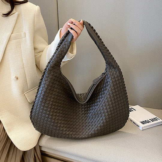 Sac bandoulière cuir éco-tressé - Maria-sac à main-PARIS FEMME