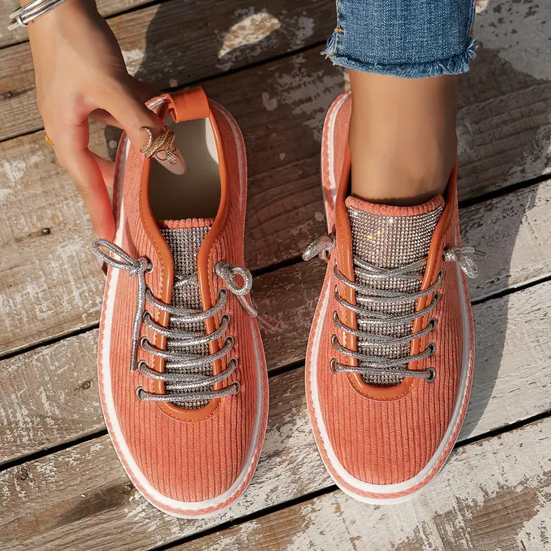 Baskets confortables femmes - Élastiques - Décontractées-Chaussures-PARIS FEMME