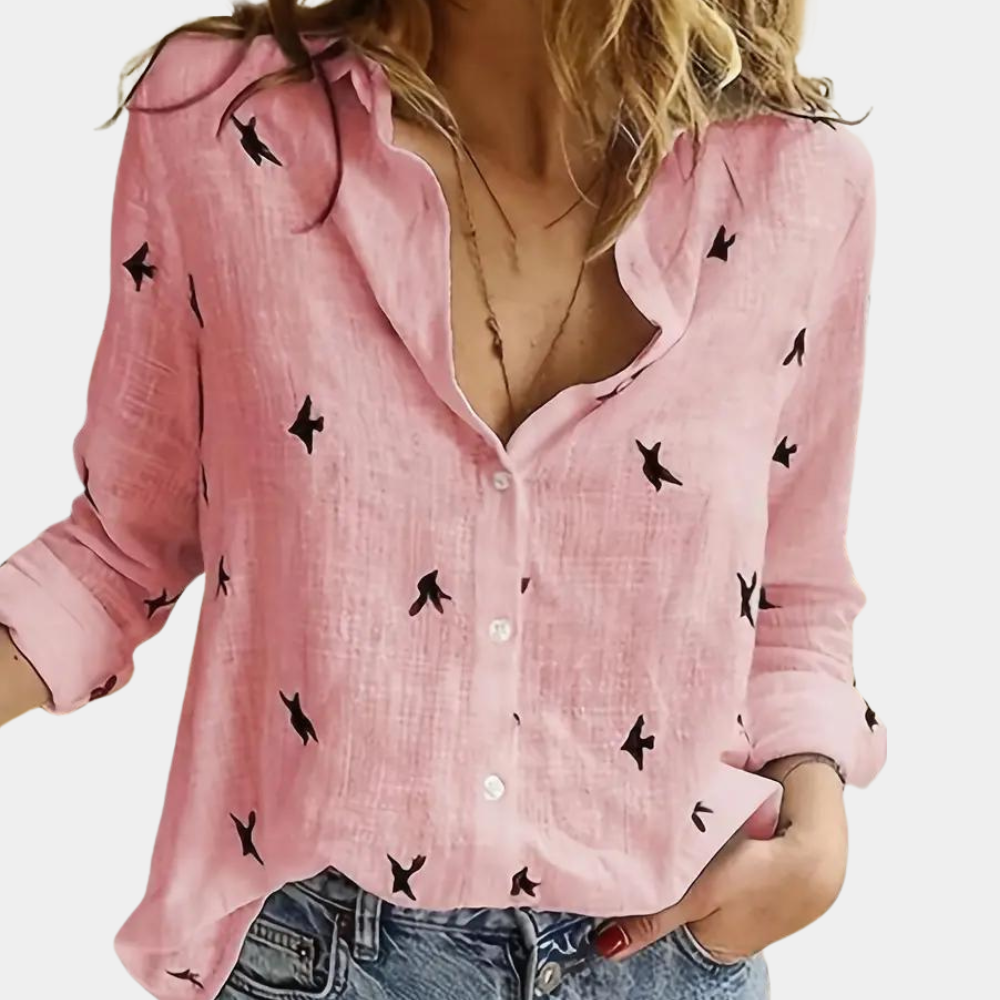 Élégante blouse à manches longues - Laumina - Femme-Chemisier-PARIS FEMME