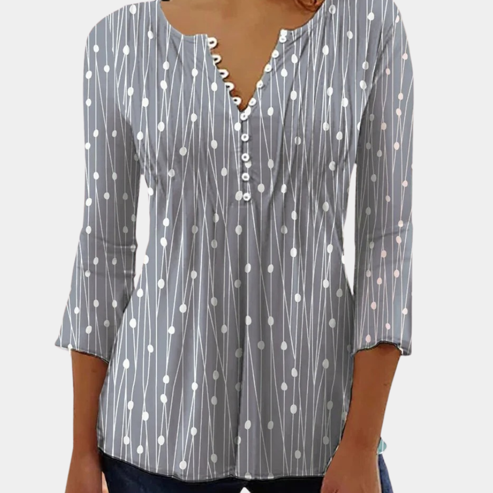 Zara - Élégante blouse à pois - Chic et tendance-Chemisier-PARIS FEMME