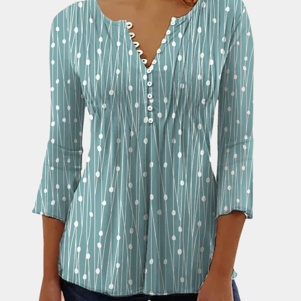 Zara - Élégante blouse à pois - Chic et tendance-Chemisier-PARIS FEMME