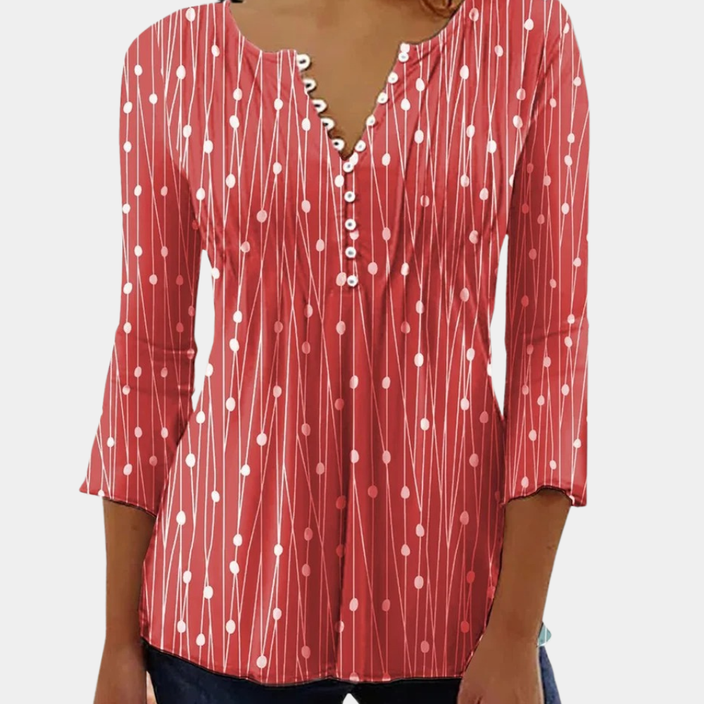 Zara - Élégante blouse à pois - Chic et tendance-Chemisier-PARIS FEMME