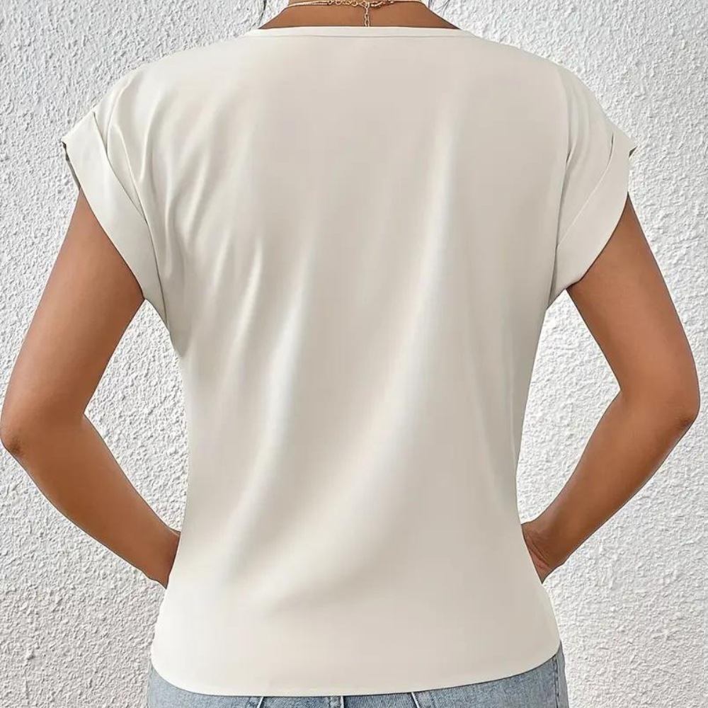 Amaris - Élégant Chemisier Femme - Encolure V-Chemisier-PARIS FEMME