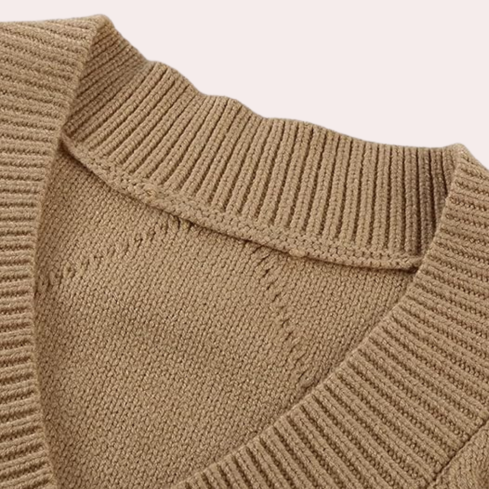 Gilet Tricoté pour Femmes - Confortable & Élégant