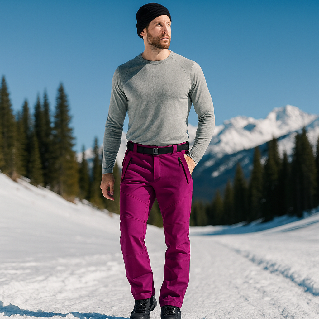 Pantalons de trekking imperméables pour femmes avec polaire