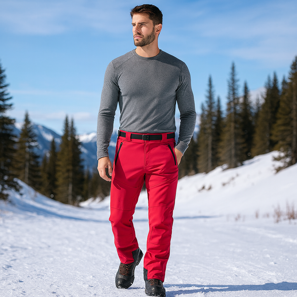 Pantalons de trekking imperméables pour femmes avec polaire