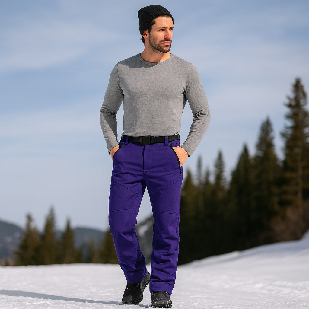 Pantalons de trekking imperméables pour femmes avec polaire