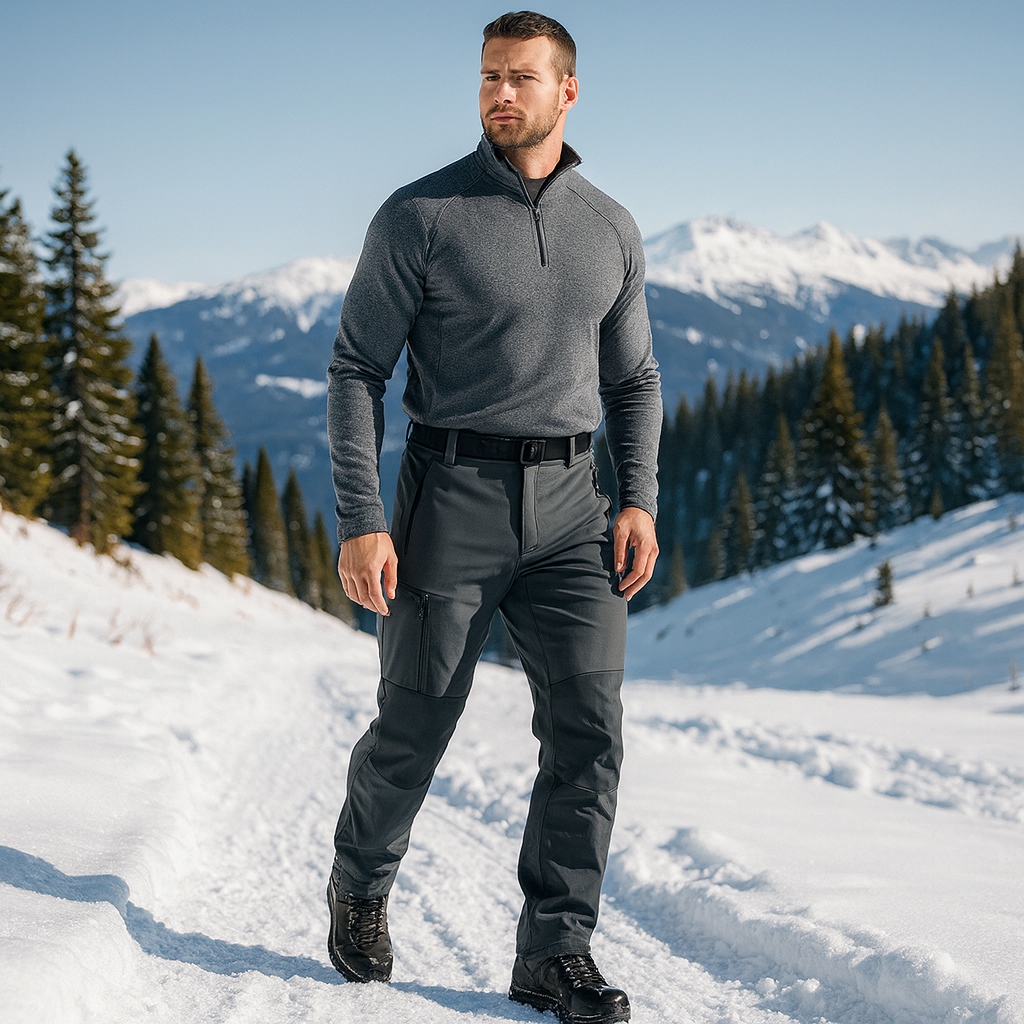 Pantalons de trekking imperméables pour femmes avec polaire