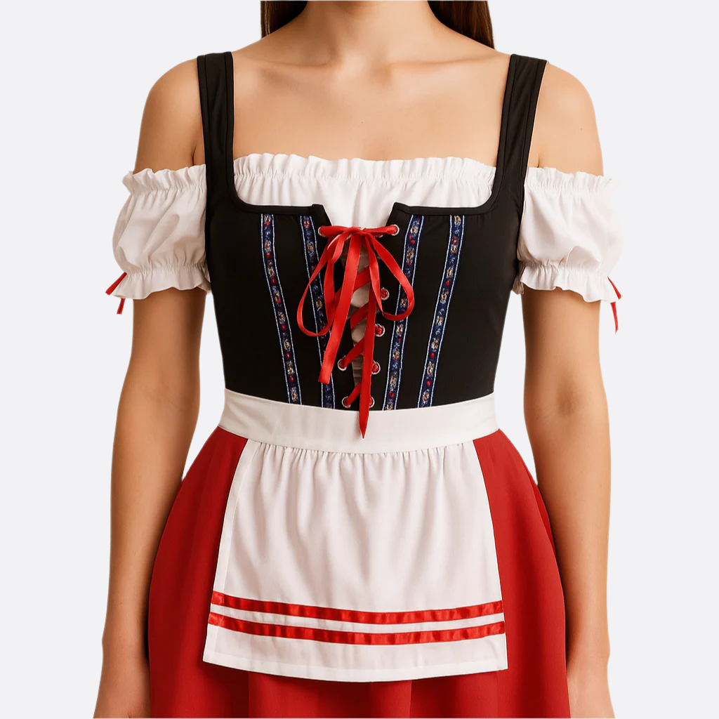 Mini Dirndl Kleid - Leichtes Material - Festliche Oktoberfestkleidung