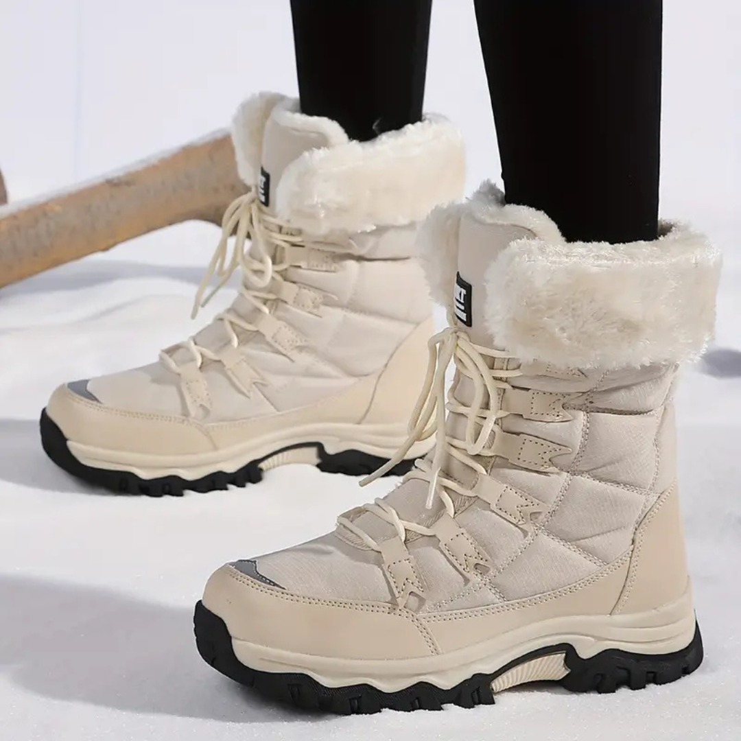Bottes neige femmes - isolées - imperméables - fausse fourrure-Chaussures-PARIS FEMME