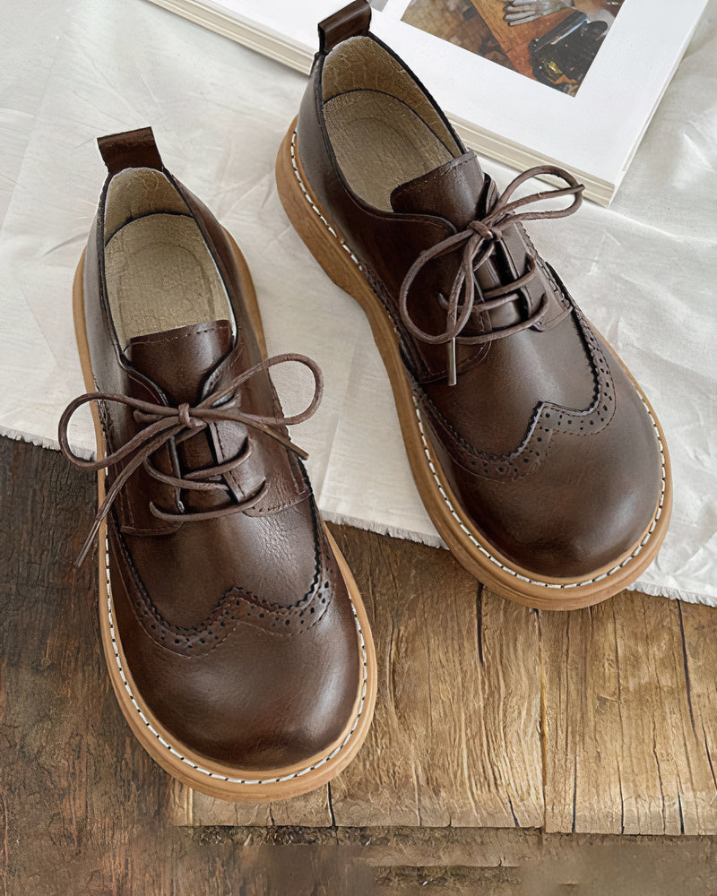 Chaussures Oxford femmes rétro - Modèle Elsie - Élégance intemporelle-Chaussures-PARIS FEMME