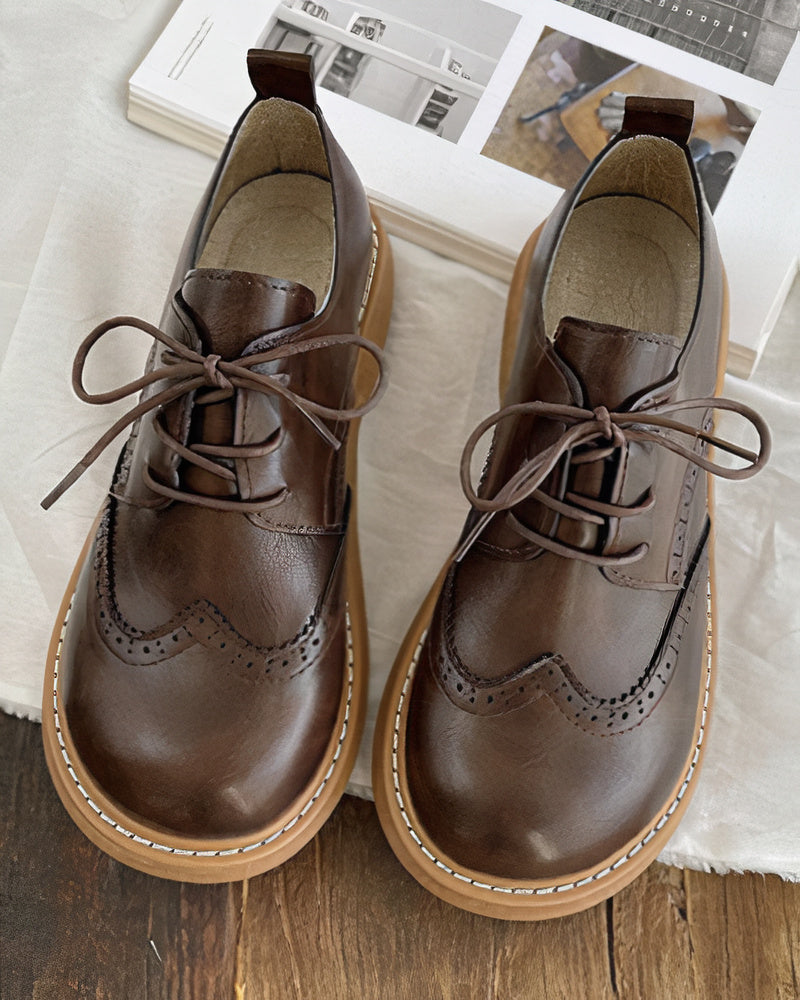 Chaussures Oxford femmes rétro - Modèle Elsie - Élégance intemporelle-Chaussures-PARIS FEMME