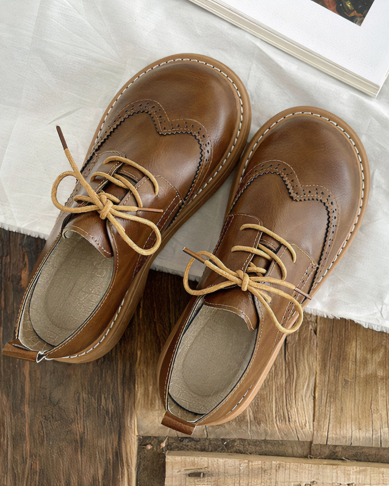 Chaussures Oxford femmes rétro - Modèle Elsie - Élégance intemporelle-Chaussures-PARIS FEMME