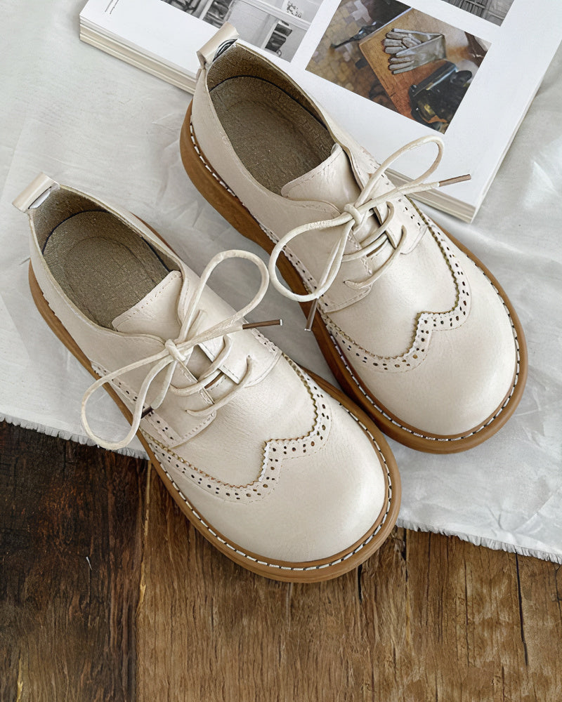 Chaussures Oxford femmes rétro - Modèle Elsie - Élégance intemporelle-Chaussures-PARIS FEMME