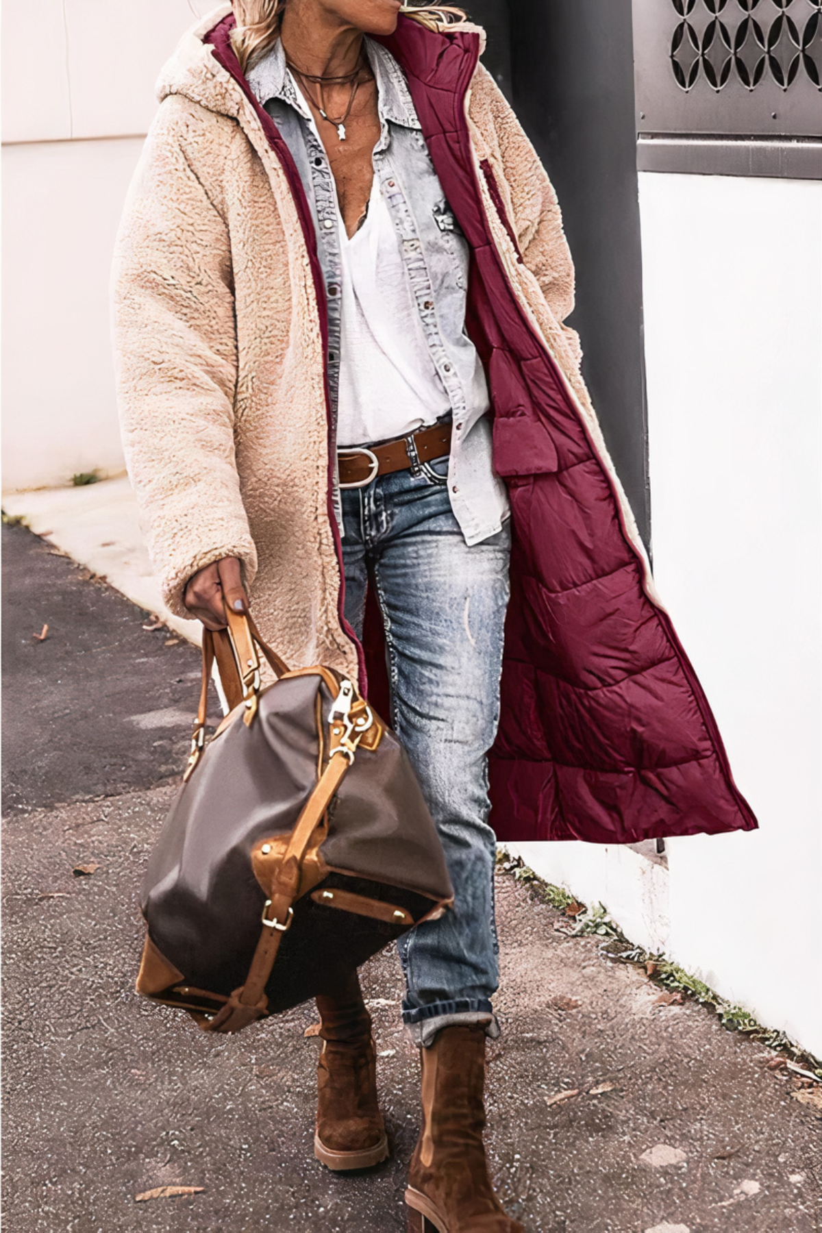 Esme - Parka réversible - Élégante - Chaude - Polyvalente