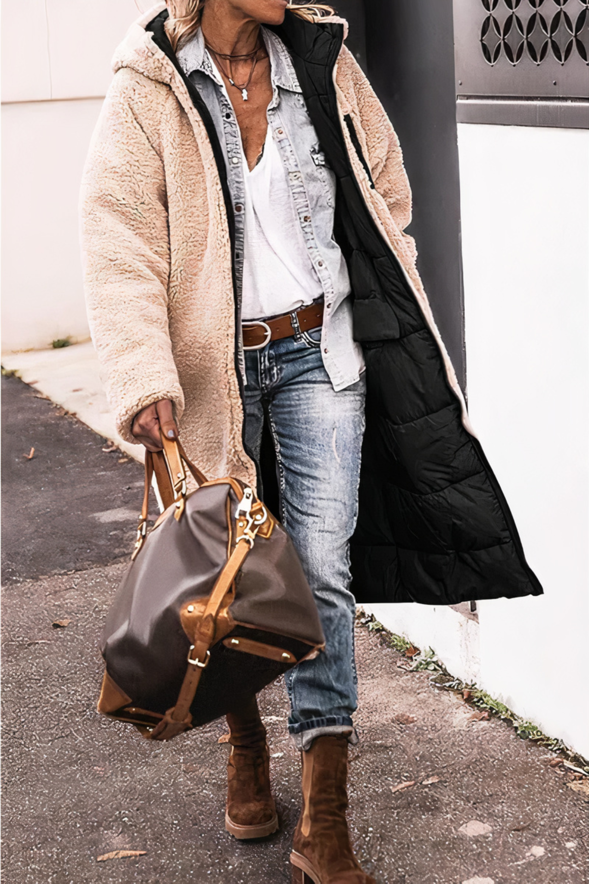 Esme - Parka réversible - Élégante - Chaude - Polyvalente