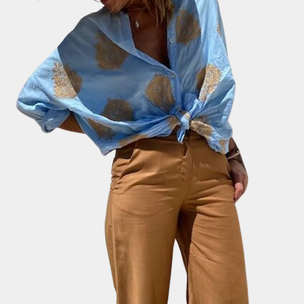 Freja - Blouse Imprimée Femme - Élégance Unique-Chemisier-PARIS FEMME