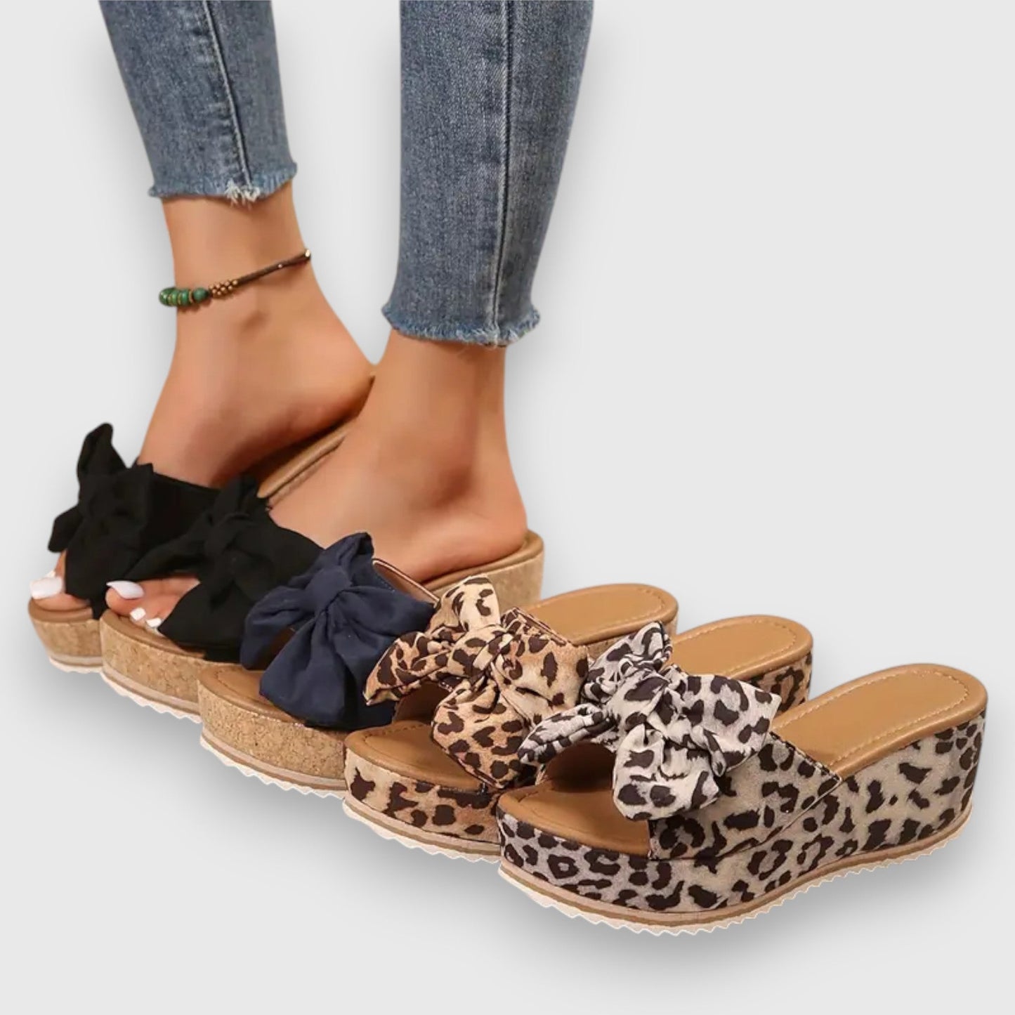 Johana - Sandales kile élégantes avec nœud statement-Sandales-PARIS FEMME