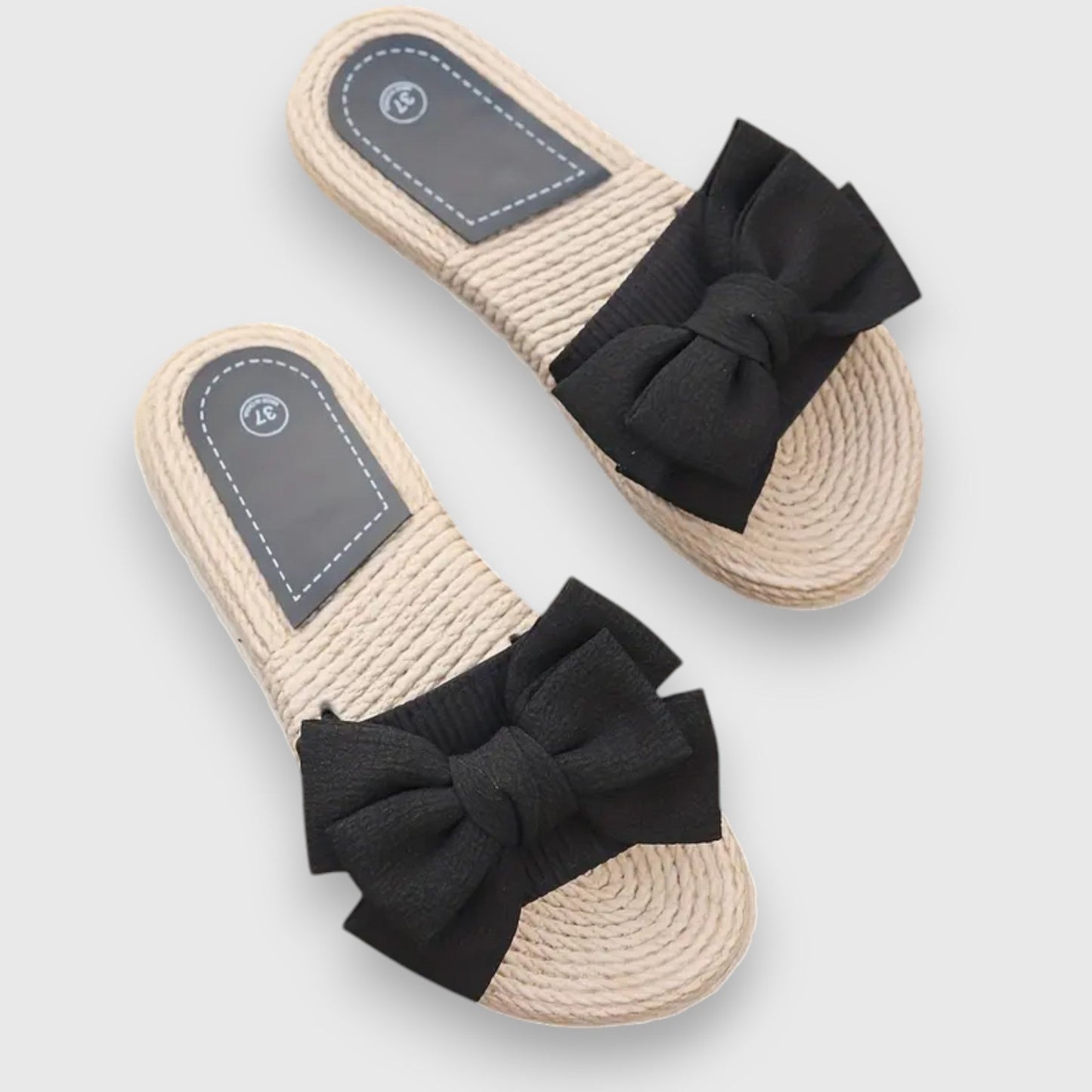 Stephanie - Sandales à enfiler avec nœud en forme de boucle intelligente-Sandales-PARIS FEMME