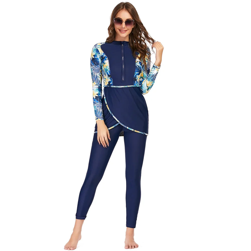 Ensemble Burkini de sport 3 pièces pour femmes Fashionste-Burkini-PARIS FEMME