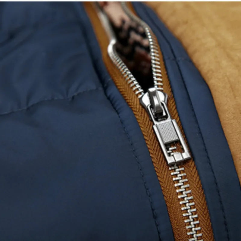 Veste en coton homme - chaude, résistante au froid - avec capuche