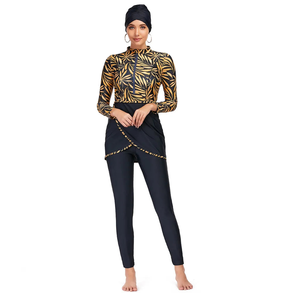 Ensemble Burkini de sport 3 pièces pour femmes Fashionste-Burkini-PARIS FEMME