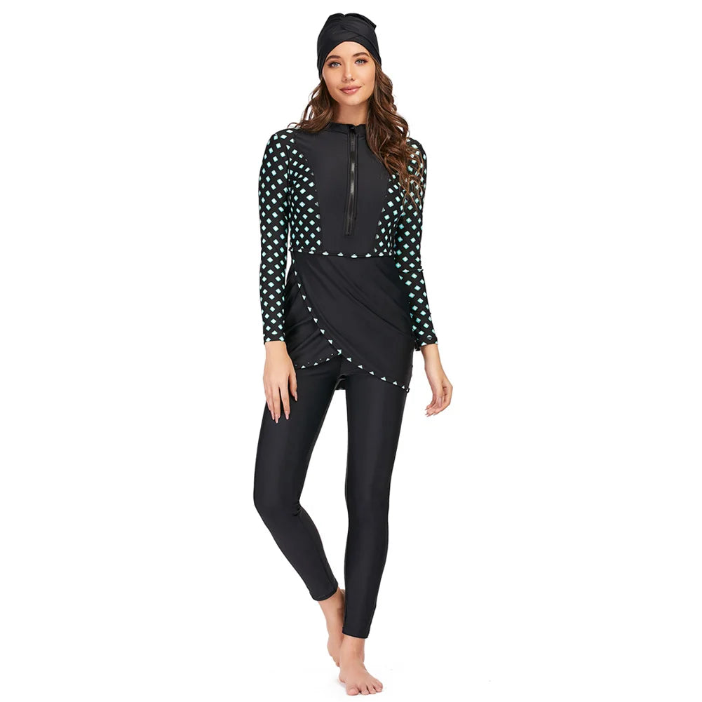Ensemble Burkini de sport 3 pièces pour femmes Fashionste-Burkini-PARIS FEMME