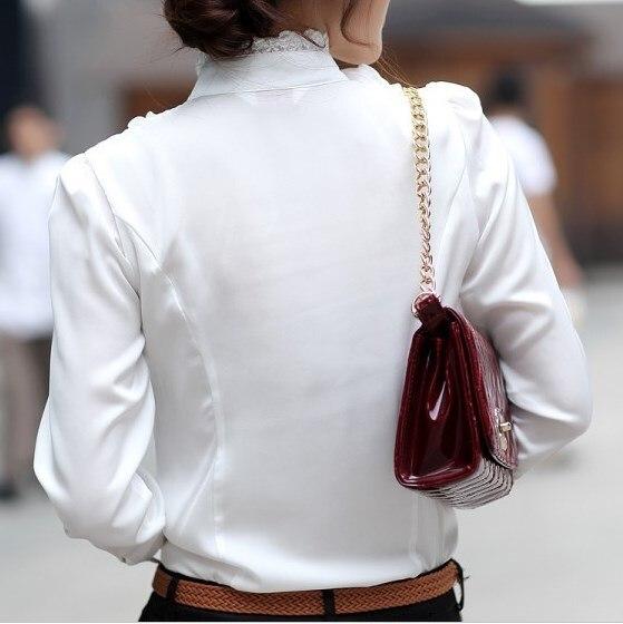 Élégante Chemise Blanche - Manches Longues - Col Jabot-Chemisier-PARIS FEMME