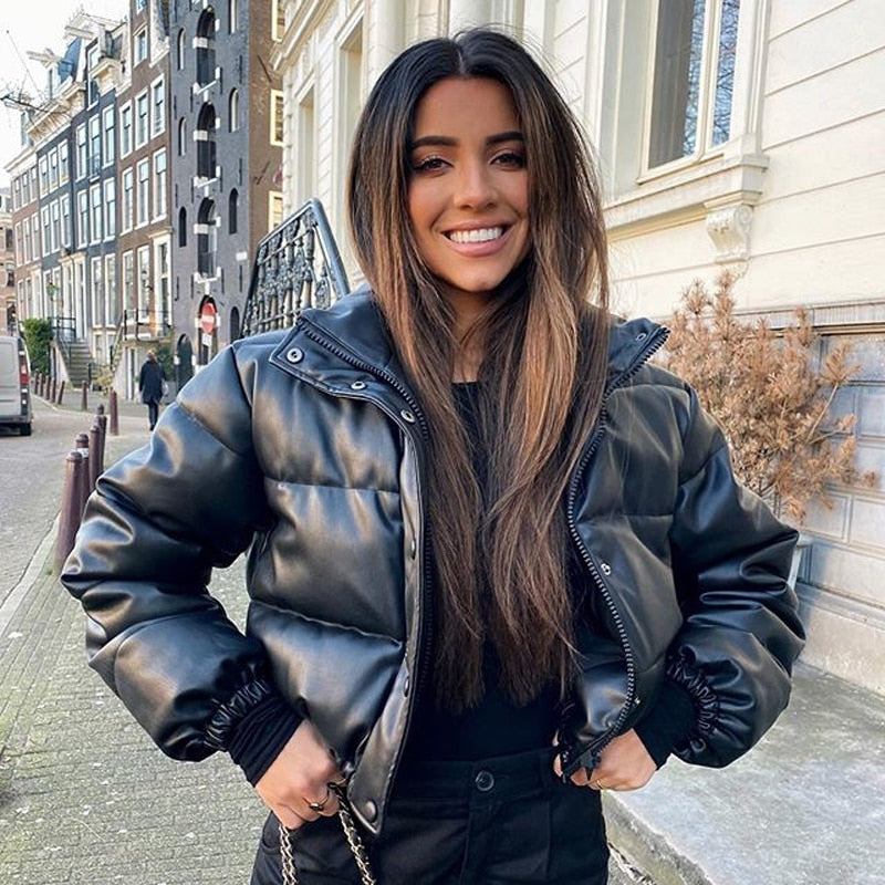 Veste courte en duvet - Style bomber - Légère & Chaude