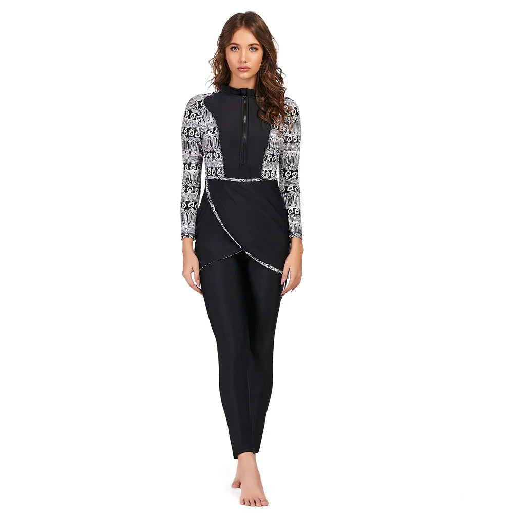 Ensemble Burkini de sport 3 pièces pour femmes Fashionste-Burkini-PARIS FEMME