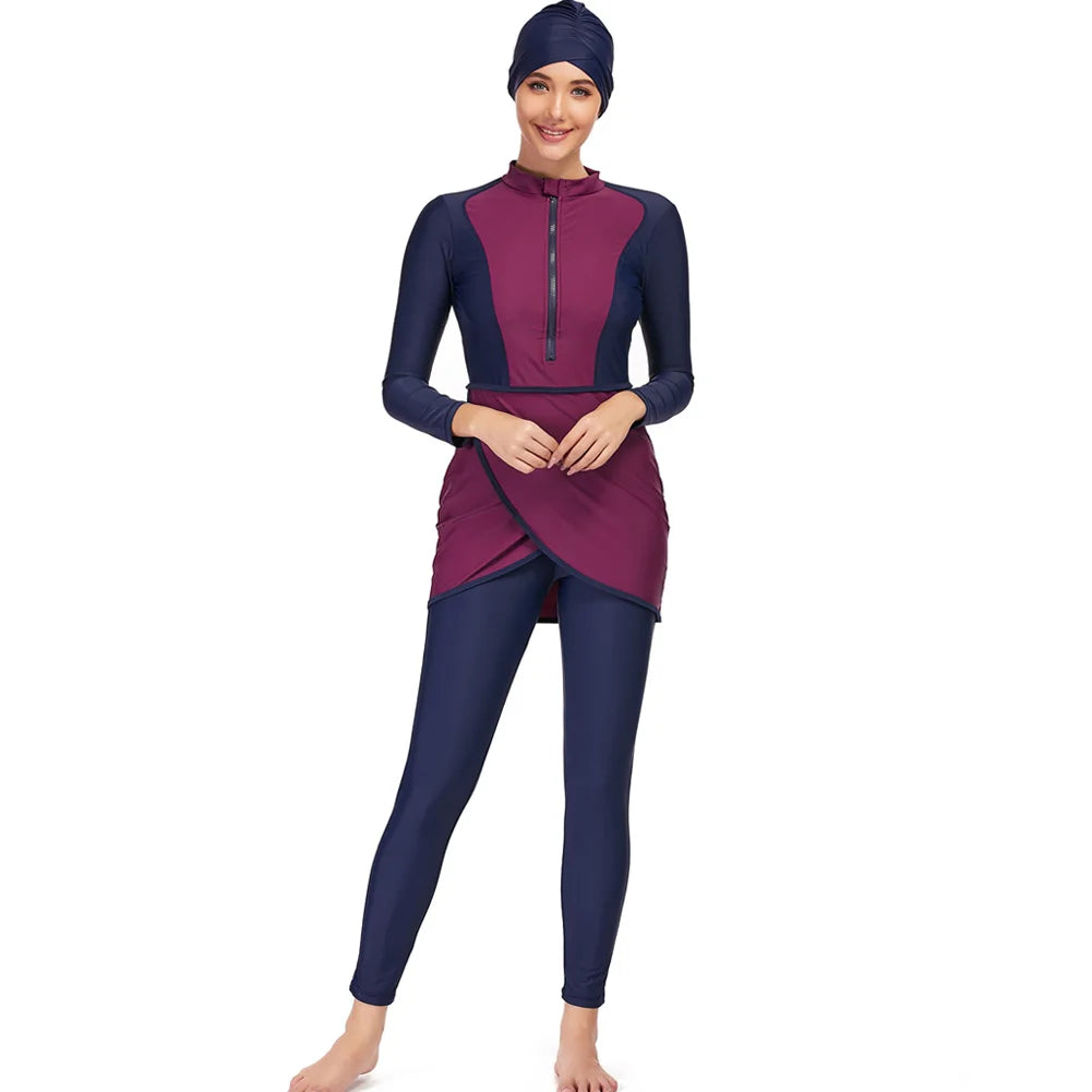Ensemble Burkini de sport 3 pièces pour femmes Fashionste-Burkini-PARIS FEMME