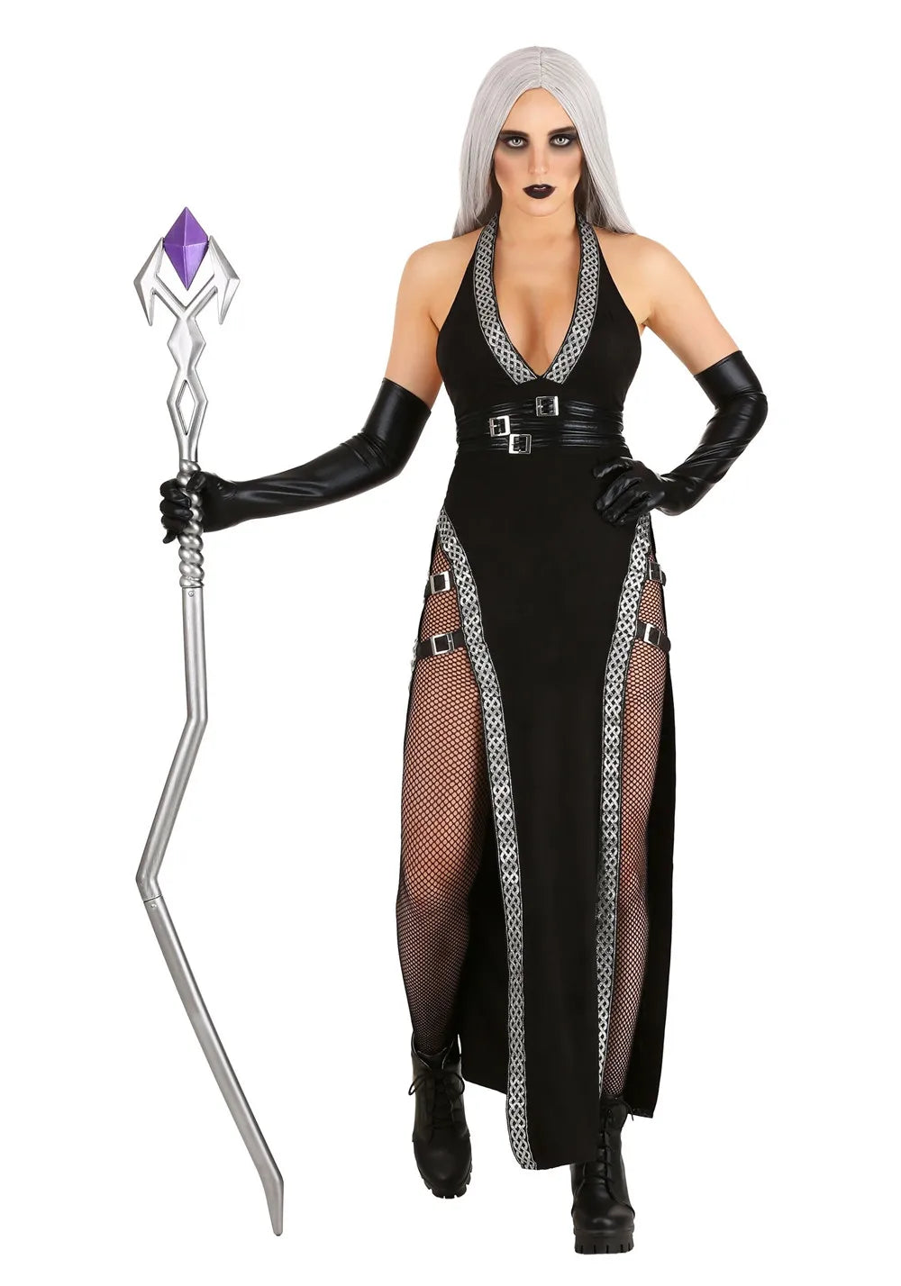 Lorenza Kostüme Ärmel - Gothische Hexe - Maxi Kleid Accessoire