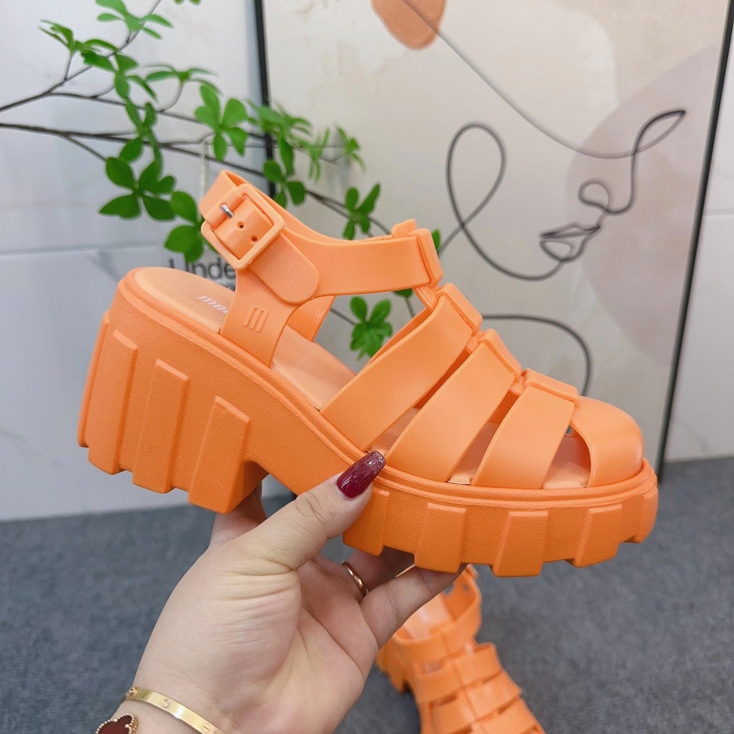 Plateforme Solide - Bout Fermé - Confort et Style-Chaussures-PARIS FEMME