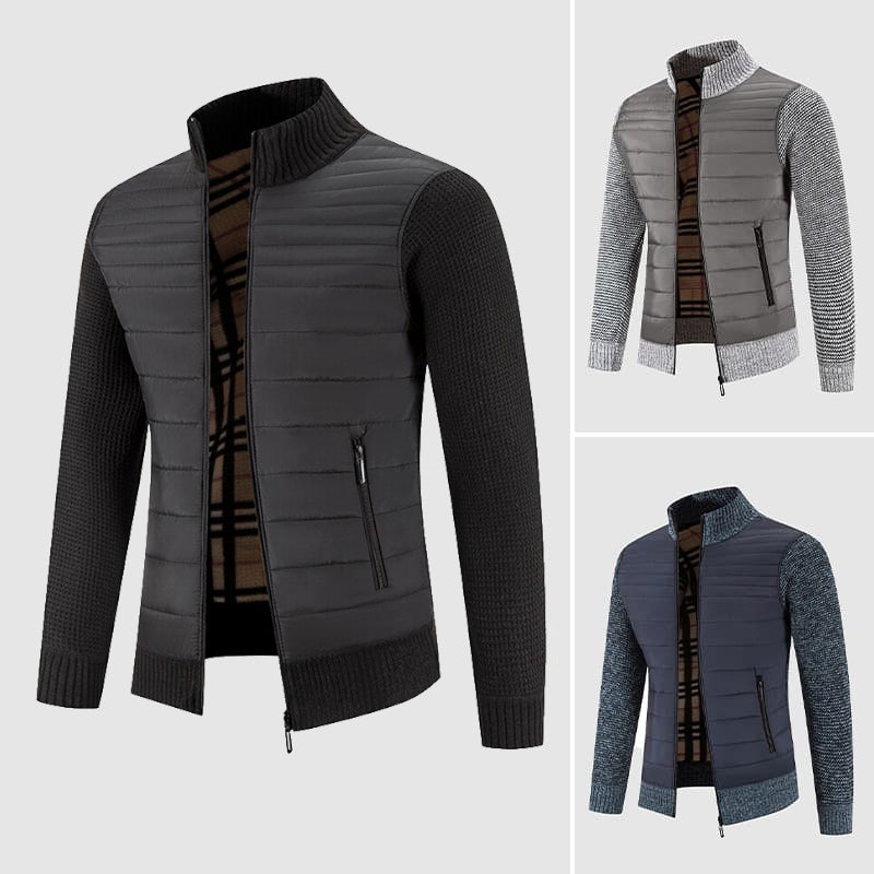Manteau classique homme - col montant - style intemporel élégant