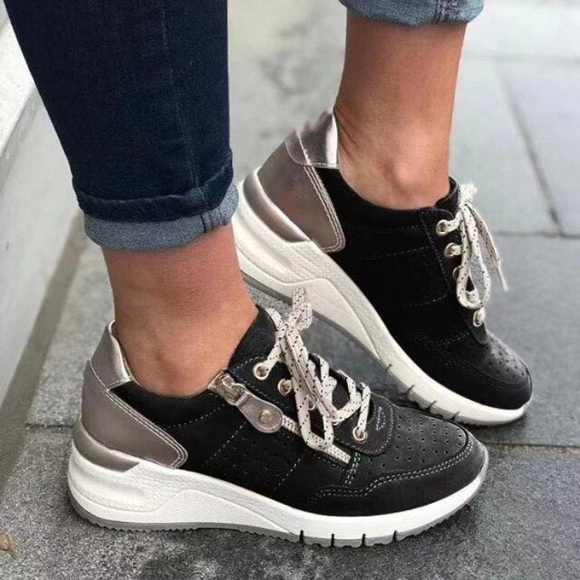 Nyah - Baskets Orthopédiques - Talon Compensé Confort-Chaussures-PARIS FEMME