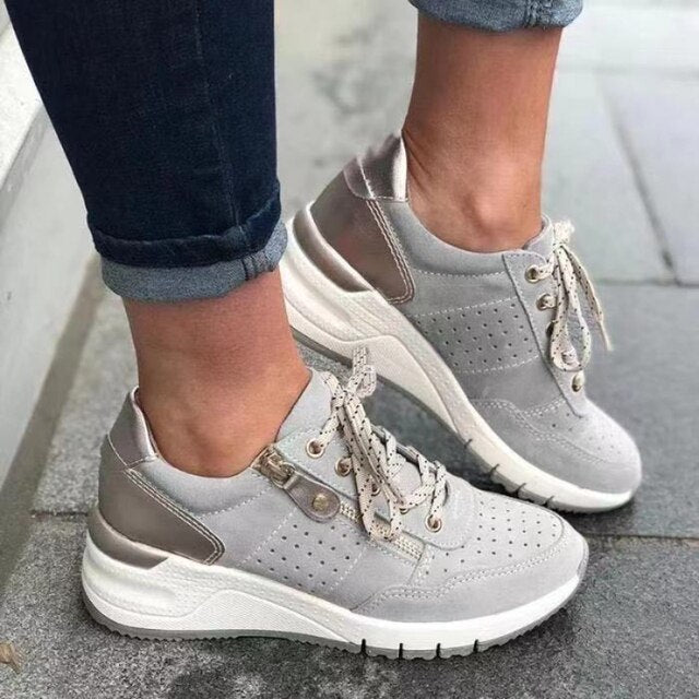 Nyah - Baskets Orthopédiques - Talon Compensé Confort-Chaussures-PARIS FEMME