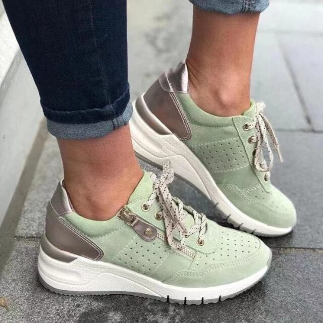 Nyah - Baskets Orthopédiques - Talon Compensé Confort-Chaussures-PARIS FEMME
