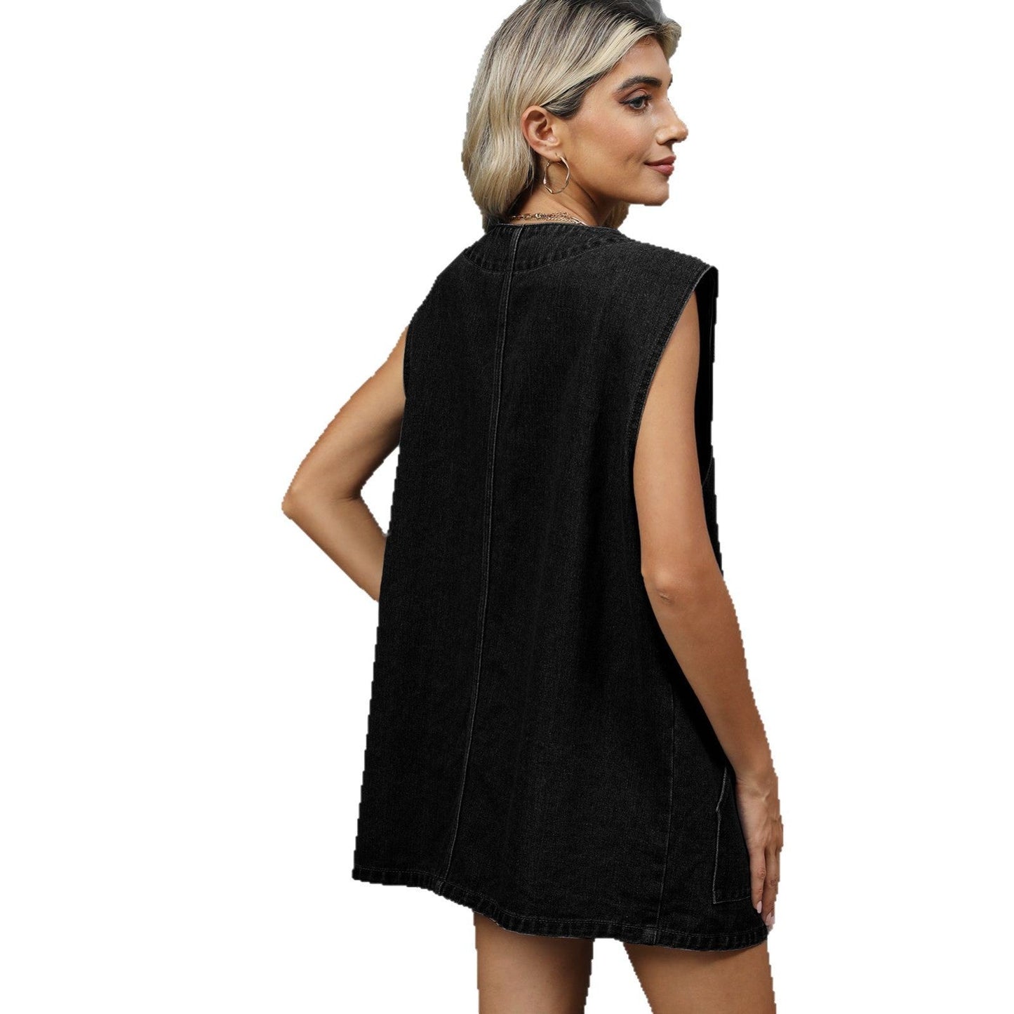 Veste en denim pour femmes avec coupe décontractée et poches pratiques Chic und Stil-Jeans Outfit-PARIS FEMME