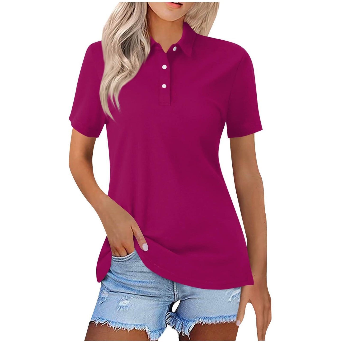 Polo léger Julia Femme - Élégance et Confort - Style Chic-T-Shirts pour Femmes-PARIS FEMME