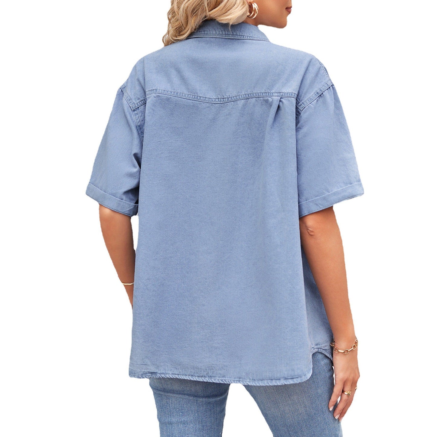 Veste en denim décontractée pour femmes avec poches pratiques Chic und Stil-Jeans Outfit-PARIS FEMME