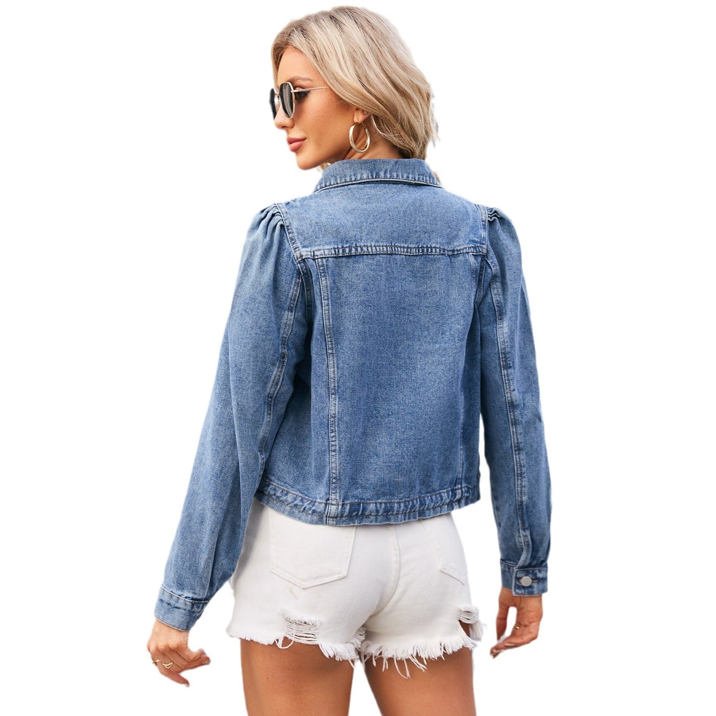 Veste en jean femme au style cropped moderne Chic und Stil-Jeans Outfit-PARIS FEMME