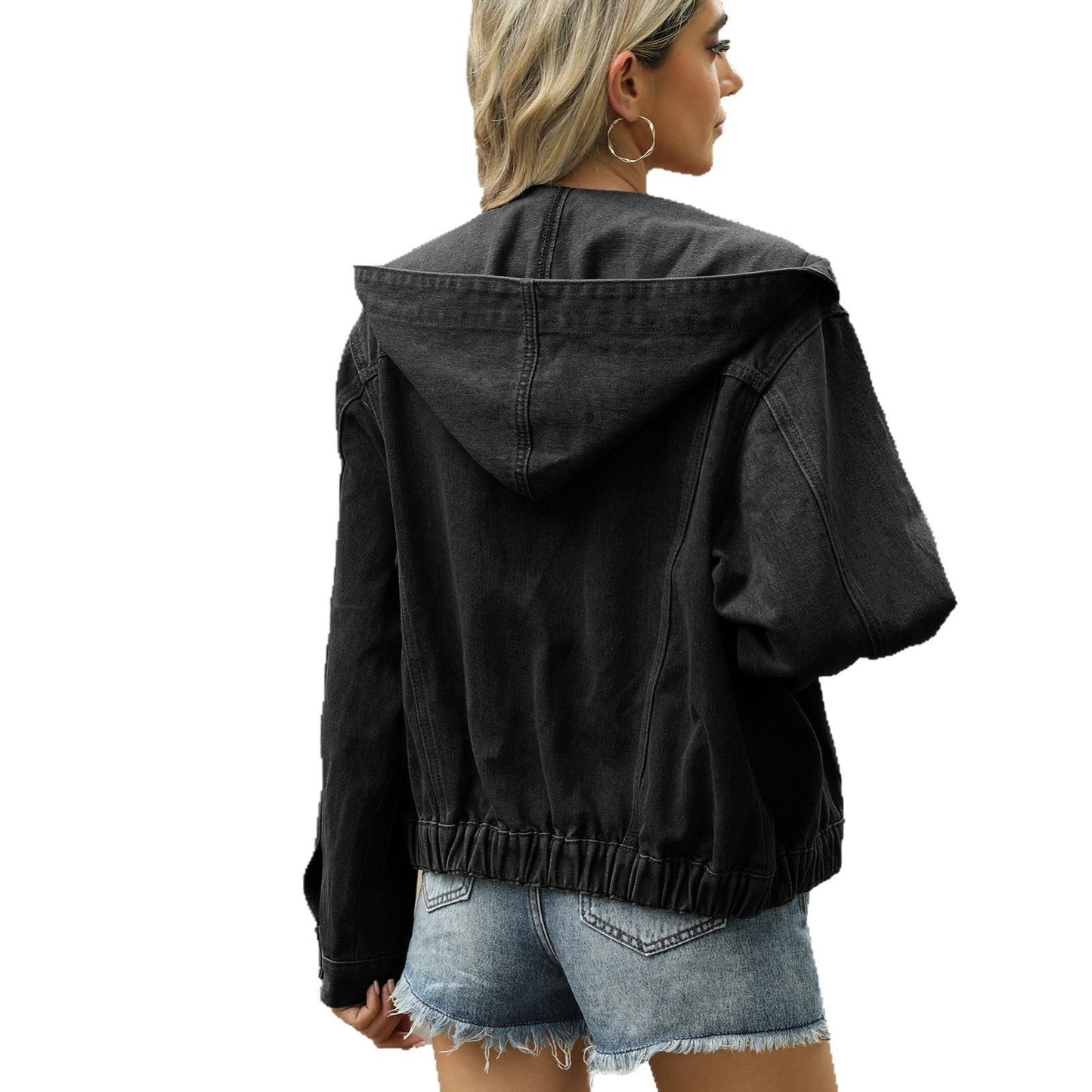 Veste en jean oversize décontractée pour femmes avec des accents modernes Chic und Stil-Jeans Outfit-PARIS FEMME