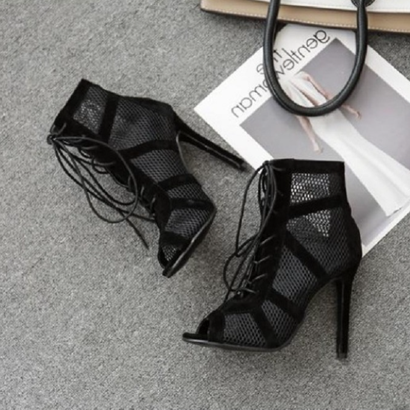 Bottes à Talons Personnalisées Maille Salsa Jazz Femme-Chaussures-PARIS FEMME